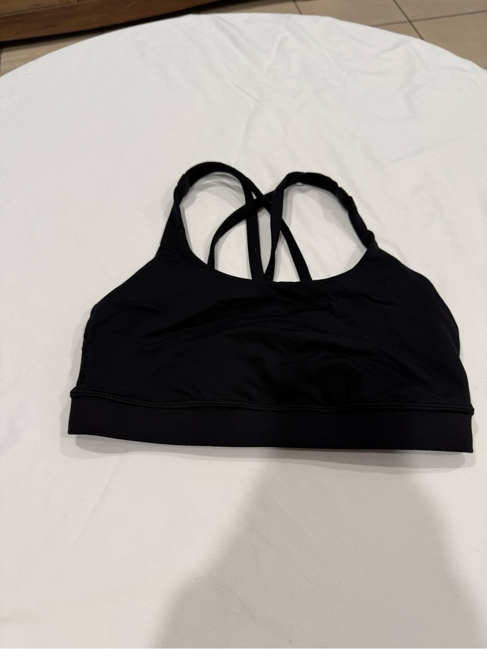 lululemon athletica Black Strappy Crossback Sports Bra
